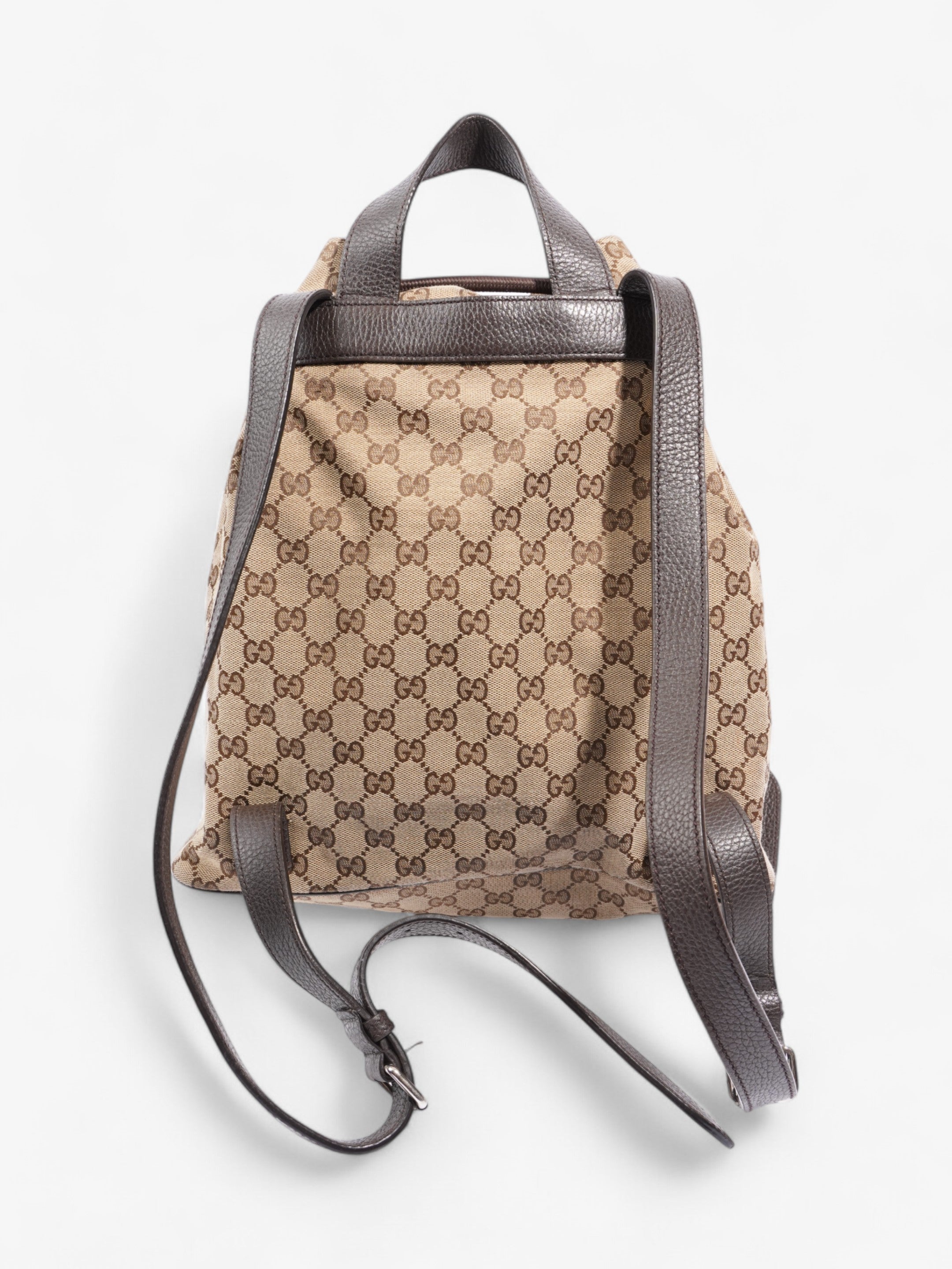 Gucci Drawstring Backpack GG Supreme Canvas