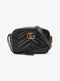 Gucci GG Marmont Black Matelasse Leather Mini