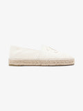 Chanel CC Cap Toe Espadrilles White Leather EU 41 UK 8