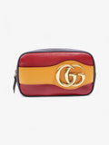 Gucci New Sakai Dahlia Cherry Red / Yellow / Blue Leather