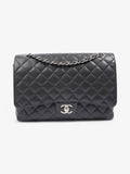 Chanel Classic Double Flap Black Caviar Leather Maxi