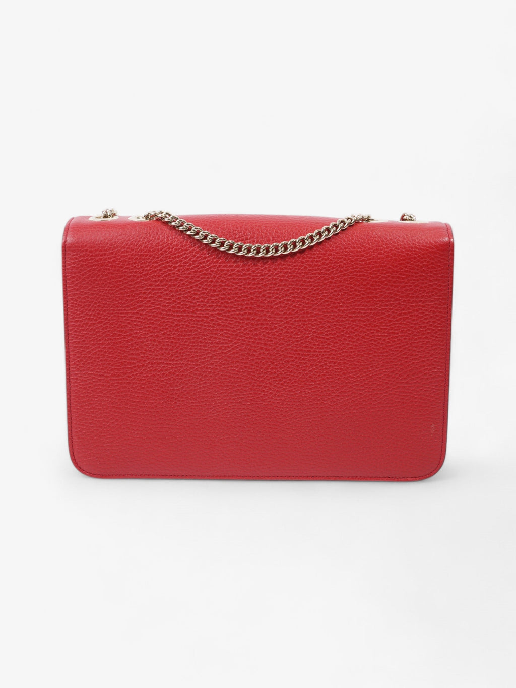 Gucci Dollar Interlocking G Red Calfskin Leather Medium