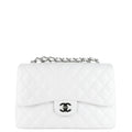 Chanel Classic Single Flap Large Caviar Leather Bag