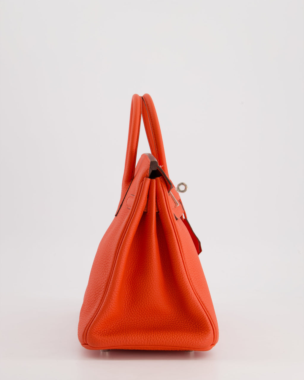 Hermès Birkin 25 Retourne Bag in Capucine Togo Leather and Palladium Hardware