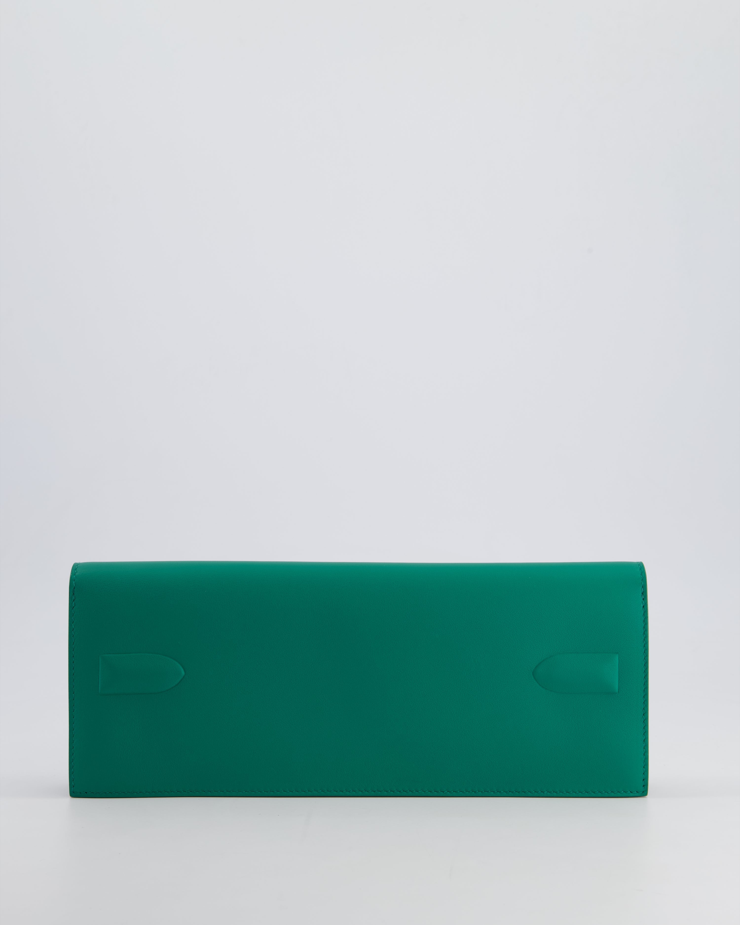 *FIRE PRICE* Hermès Birkin Cut Shadow Bag In Vert Vertigo Swift Leather