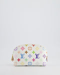 *HOT* Louis Vuitton X Takashi Murakami PM Cosmetic Pouch in Multi-Colour Monogram Canvas