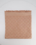 Louis Vuitton Pink Silk Monogram Shawl Size Size 142.5 cm x 142.5cm