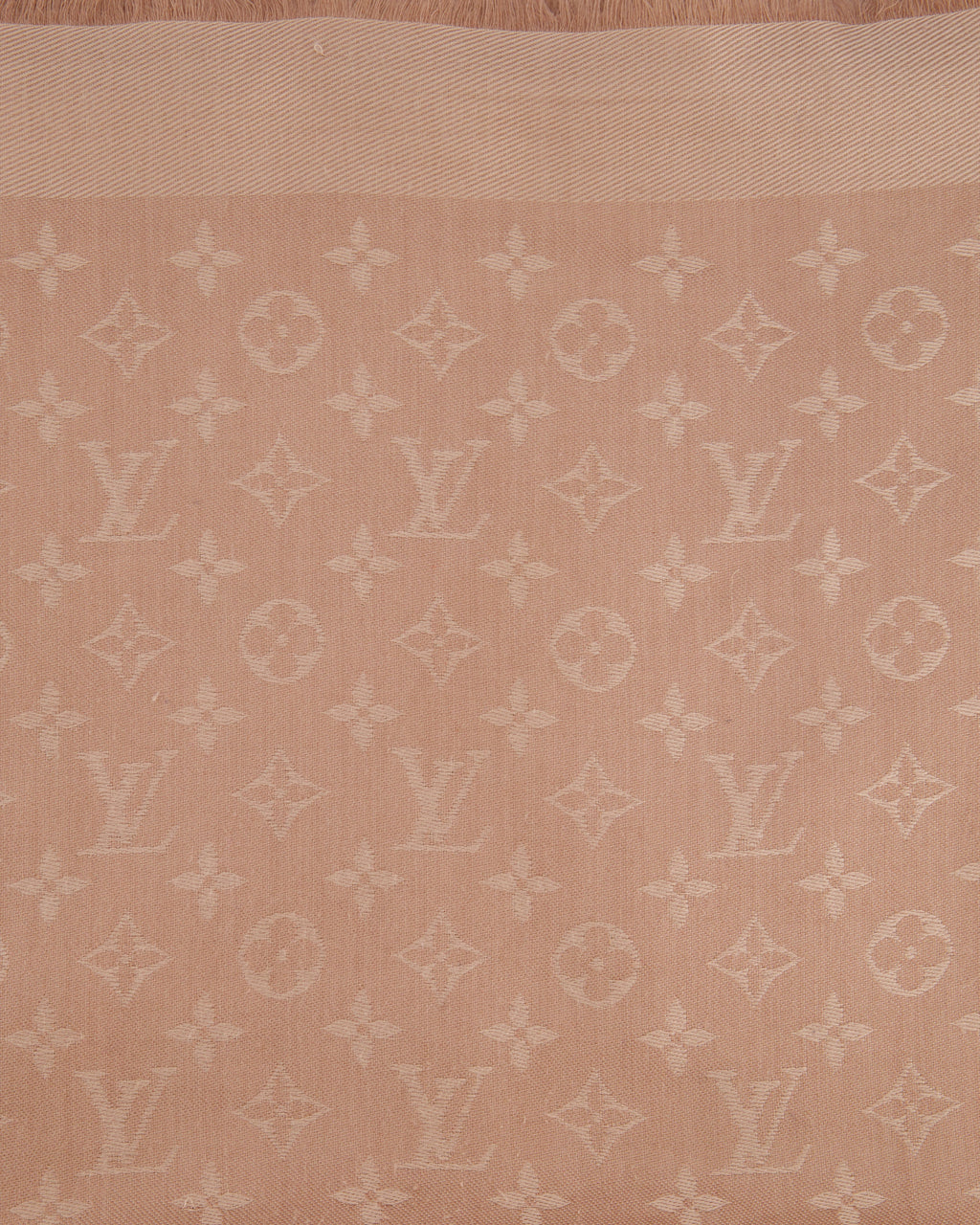 Louis Vuitton Pink Silk Monogram Shawl Size Size 142.5 cm x 142.5cm