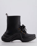 Louis Vuitton Black Archlight Rubber Boots Size EU 37