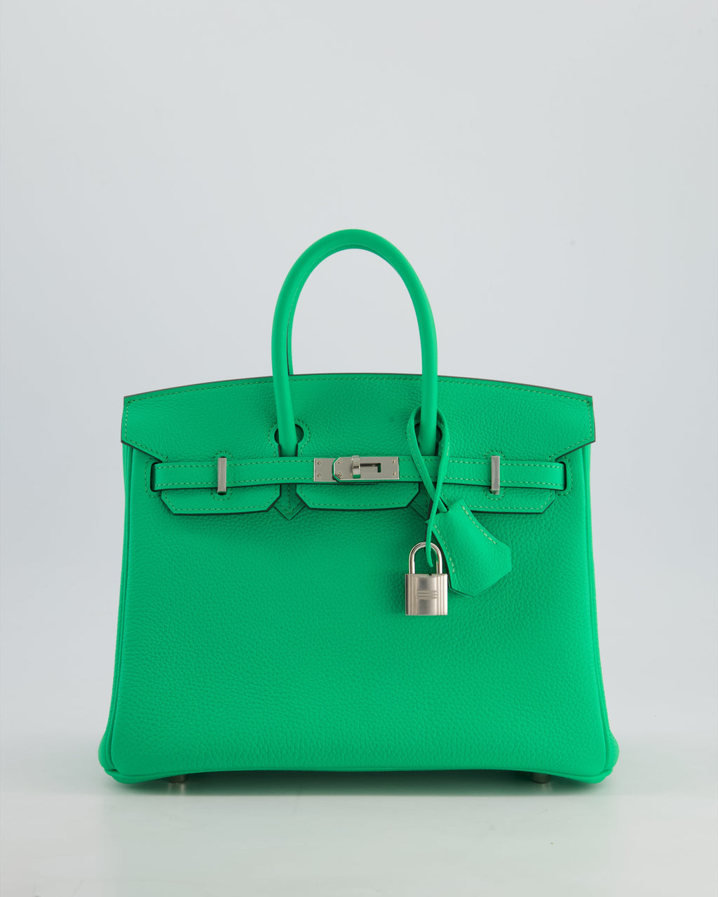 Hermès Birkin 25 Retourne Bag in Vert Comics Togo Leather with Palladium Hardware