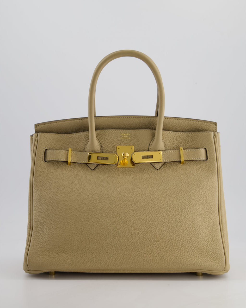 Hermès Birkin 30 Retourne Bag in Trench Togo Leather with Gold Hardware