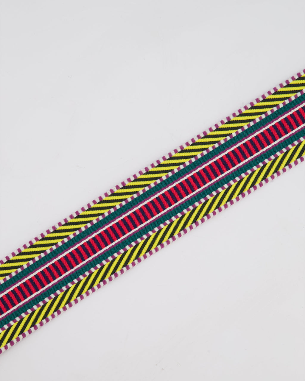 Hermès Multi Colour Canvas Sangle Cavale 50MM Bag Strap with Palladium Hardware