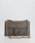Gucci Grey Leather Medium Dionysus Shoulder Bag with Silver and Crystal Hardware RRP £2,630