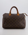 Louis Vuitton Brown Monogram Canvas Speedy 30 Bag with Gold Hardware RRP £1,490