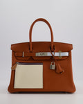 *HOT & RARE* Hermès Birkin 30 Retourne Colormatic Bag in Cuivre, Nata, Bleu Brume, Chai and Lime Swift Leather with Palladium Hardware