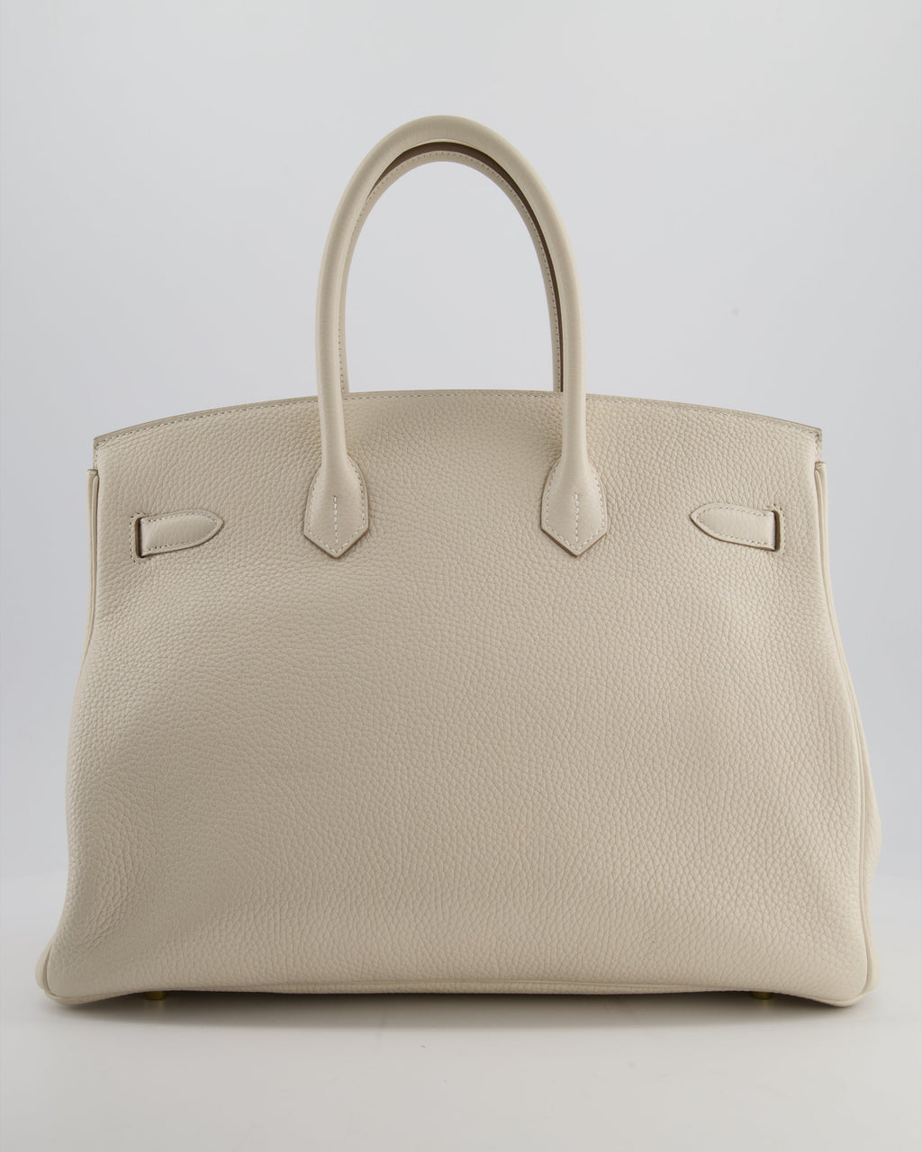 Hermès Birkin 35 Retourne Bag in Craie Togo Leather with Gold Hardware