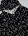 Louis Vuitton x NBA Mens Strategic Flowers Black and White Quilted Hoodie Size XXL (UK 46)