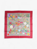 Gucci Floral Print Scarf Red Floral Multi Print Silk