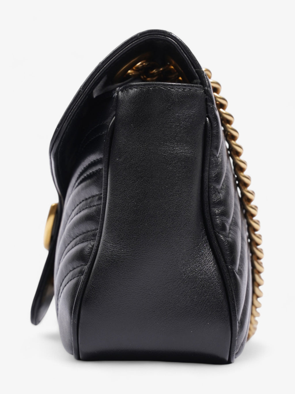 Gucci GG Marmont Black Matelasse Leather Small