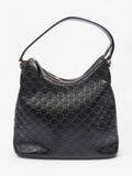 Gucci GG Hobo Black Leather