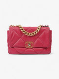 Chanel 19 Flap Hot Pink Lambskin Leather Medium
