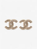Chanel CC Earrings Gold Base Metal