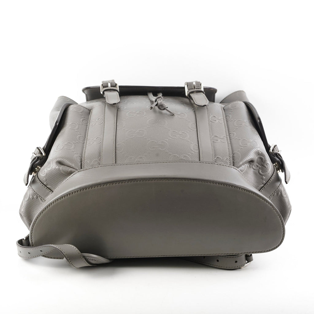 Gucci Monogram Grey Backpack