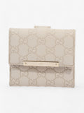 Gucci French Flap Wallet Mystic White Calfskin Leather