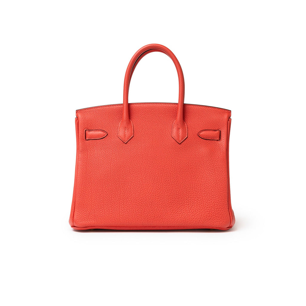 Hermès Birkin 30 Rouge Pivoine Clemence Gold Hardware