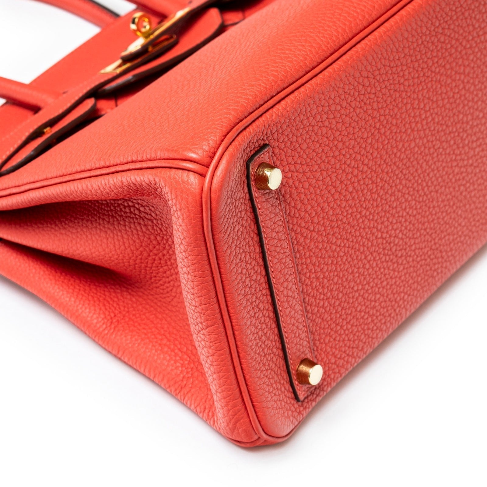 Hermès Birkin 30 Rouge Pivoine Clemence Gold Hardware