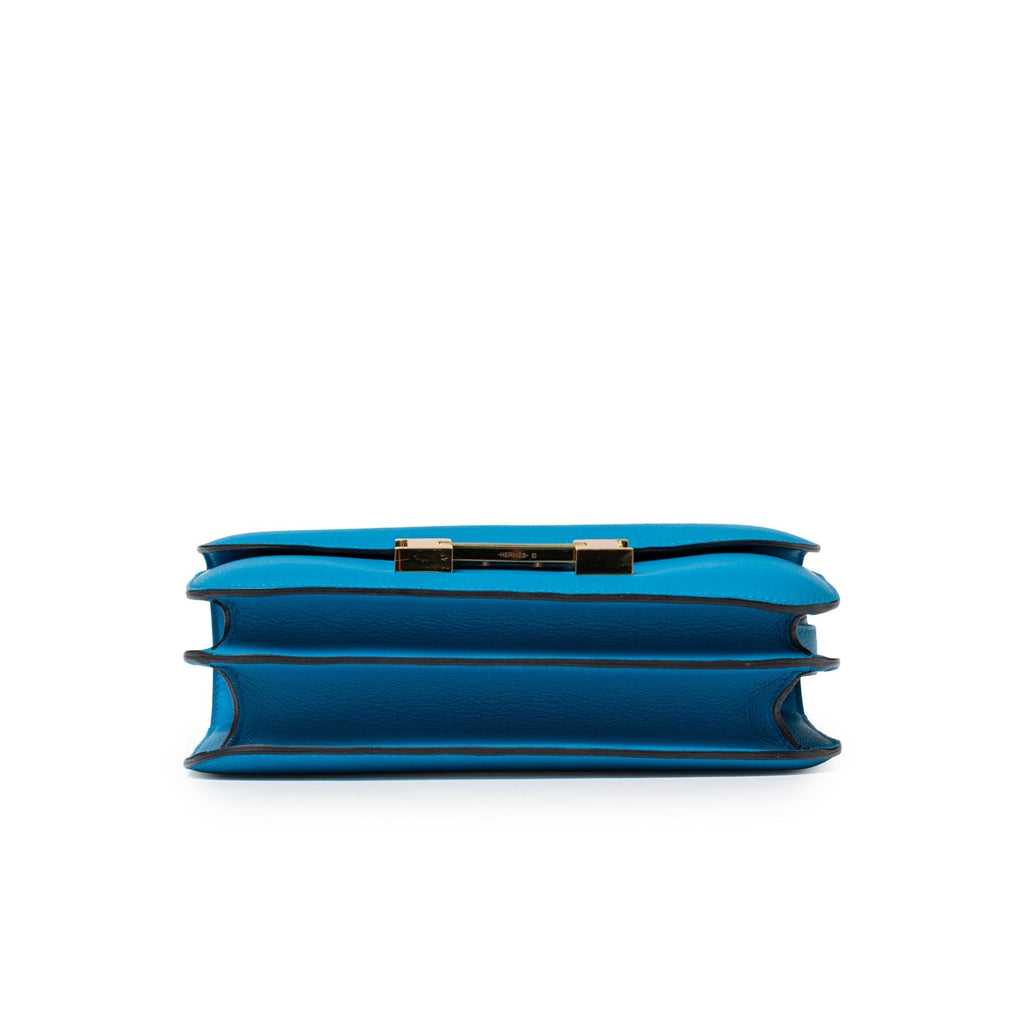 Hermès Constance 24 Blue Zanzibar Evercolor Gold Hardware
