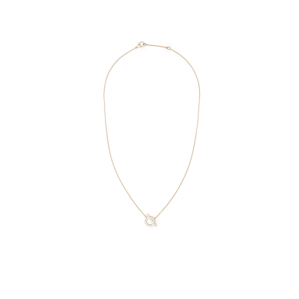 Hermès Finesse Pendant Diamonds and 18k Rose Gold
