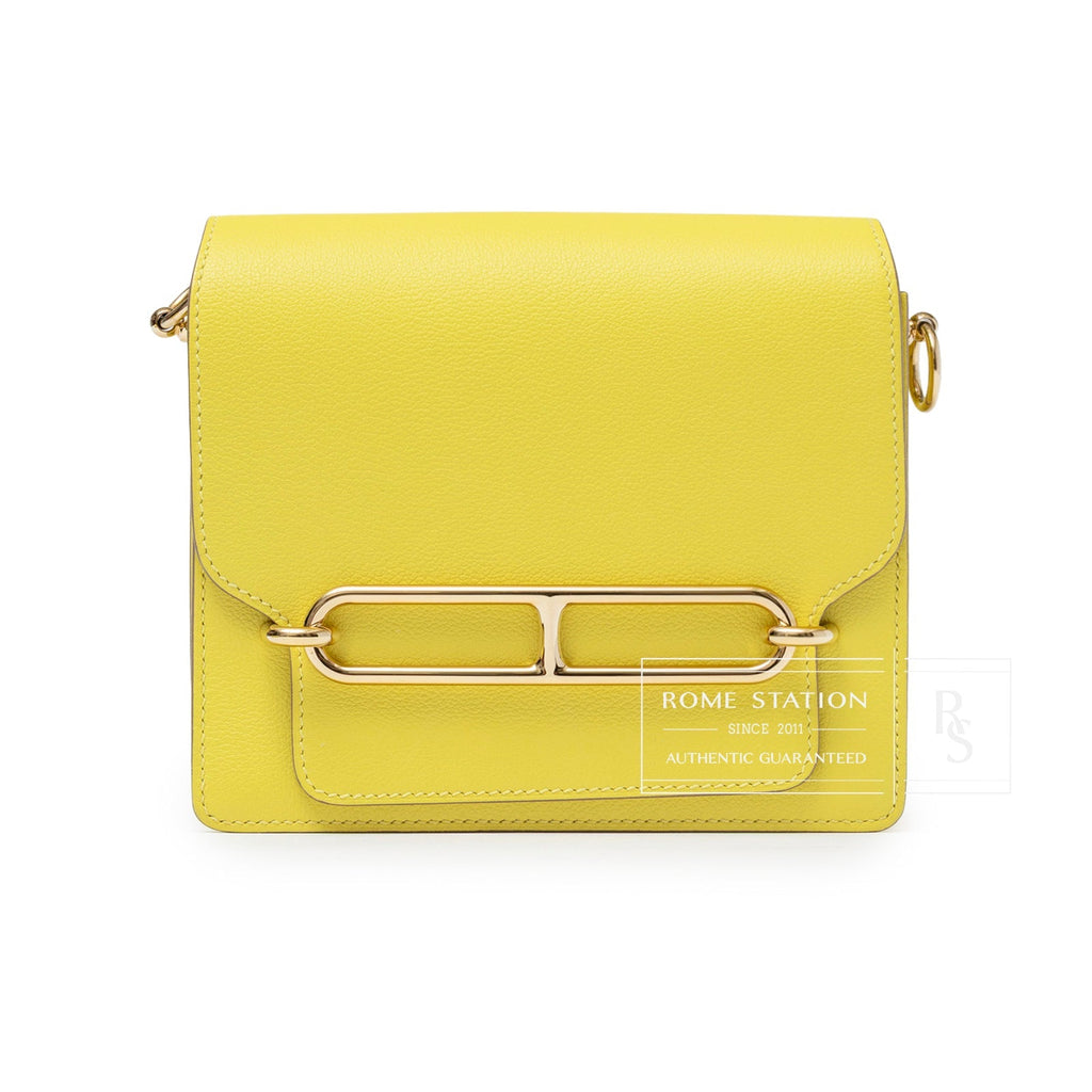 Hermès Mini Roulis Lime Evercolor Permabrass Hardware