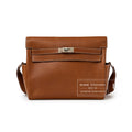 Hermès Kelly Messenger GM Fauve Barenia Faubourg Palladium Hardware