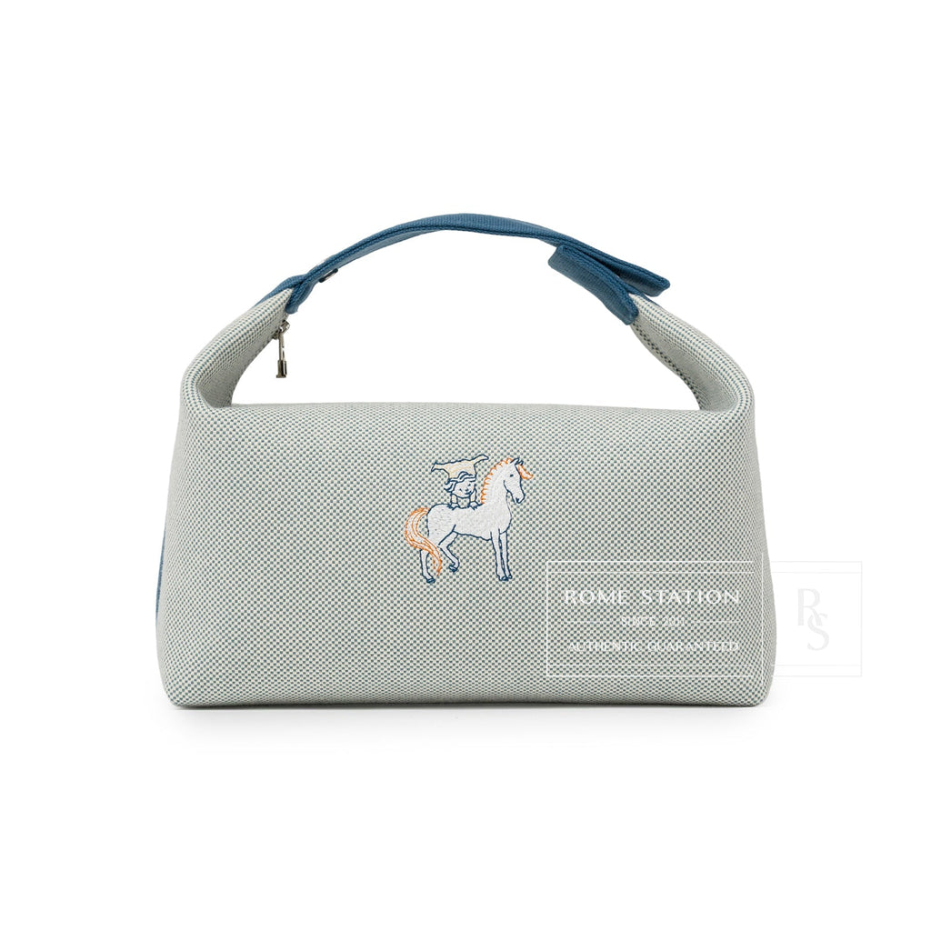 Hermès Bride-A-Brac Cabriole Case GM Toile Blue Nattier