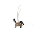 Hermès Rodeo Robeo Coeur Charm PM Etoupe/Black/Craie Milo Lambskin