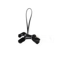 Hermès Budy Charm Black/Gris Pantin Milo Lambskin/Epsom
