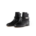 Hermès Kelly Neo Ankle Boot Black Palladium Plated