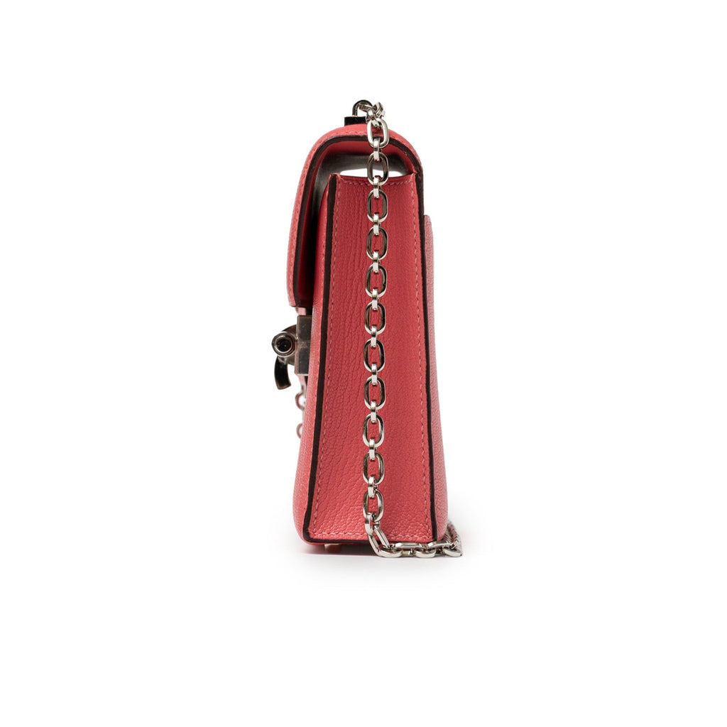 Hermès Mini Verrou Chaine Bag Rose Azalee Chevre Mysore Palladium Hardware
