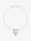Gucci Trademark Heart Bracelet Silver Silver Sterling 17