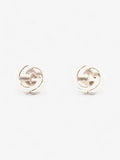 Gucci Interlocking G Earrings Silver Silver Sterling