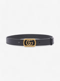 Gucci Marmont Belt Black / Gold 80cm 32"