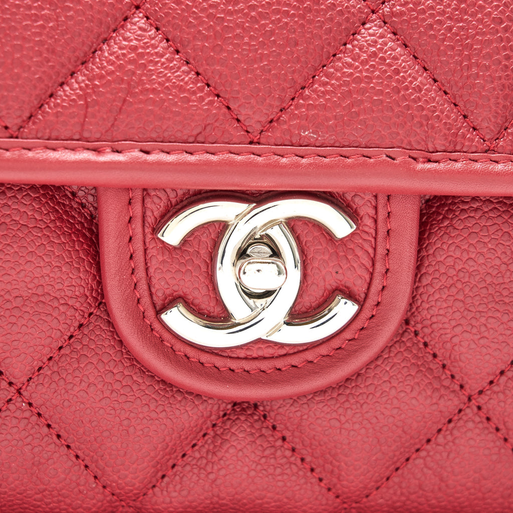Chanel Cavier Flap Bag Red