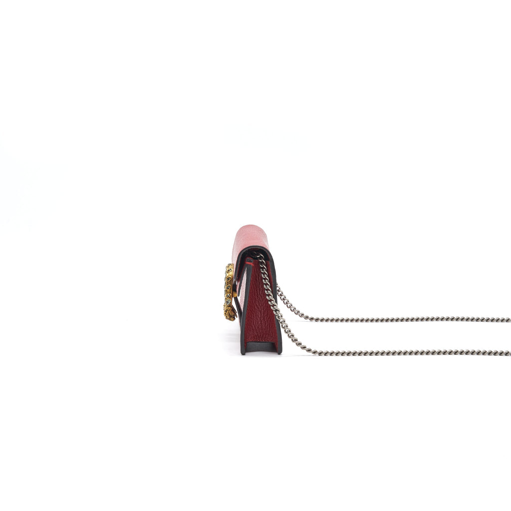 Gucci Dionysus Leather Super Mini Red