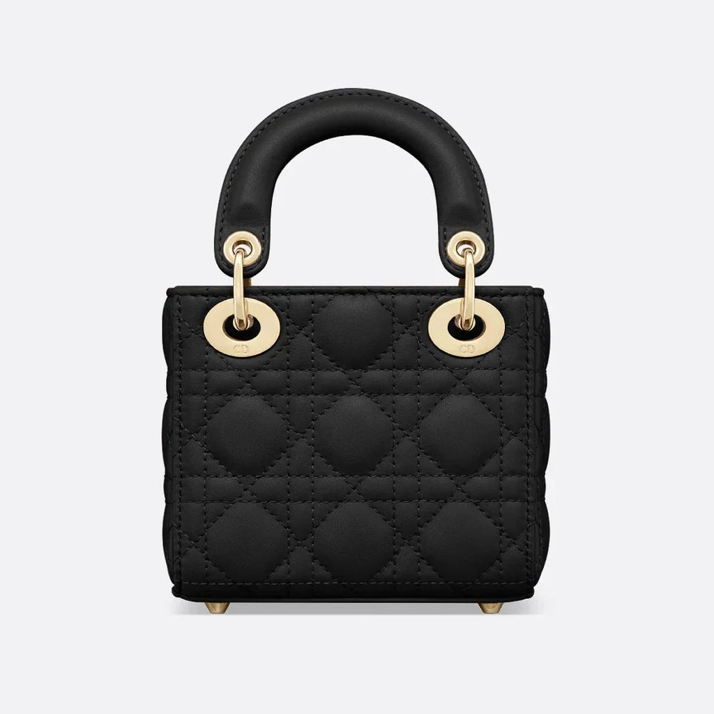 Dior Lady Dior Lambskin Micro Bag - Black Cannage