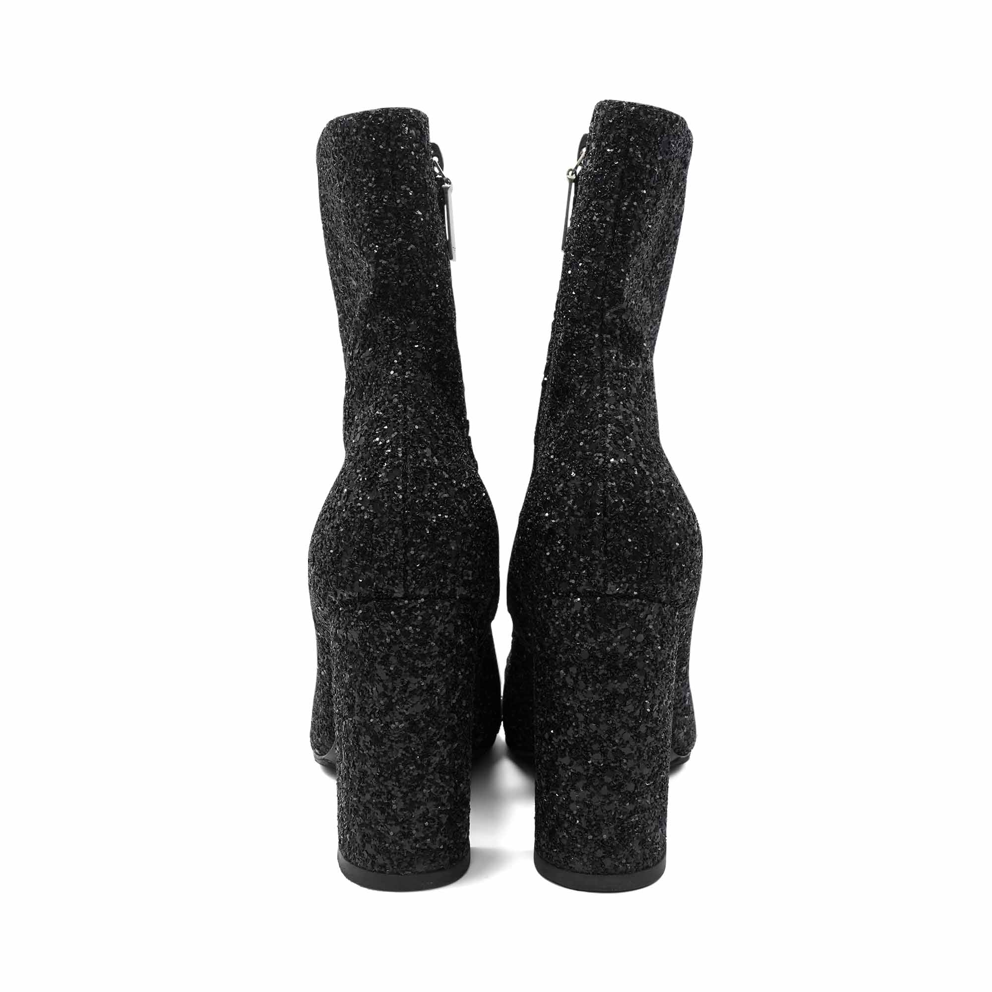 Saint Laurent 'Lou Glitter' Ankle Boots - Women's 38
