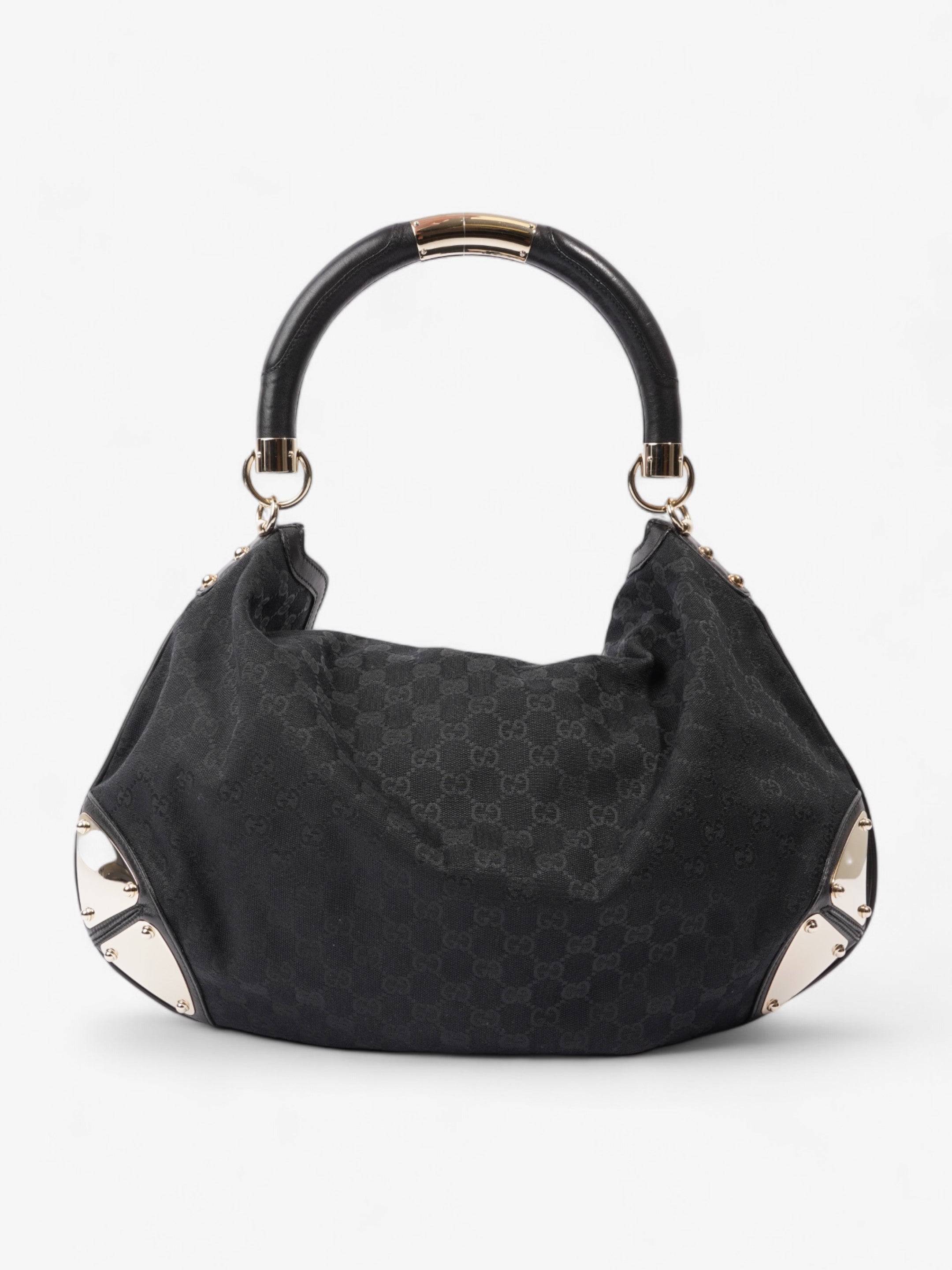 Gucci Indy Hobo Black Canvas