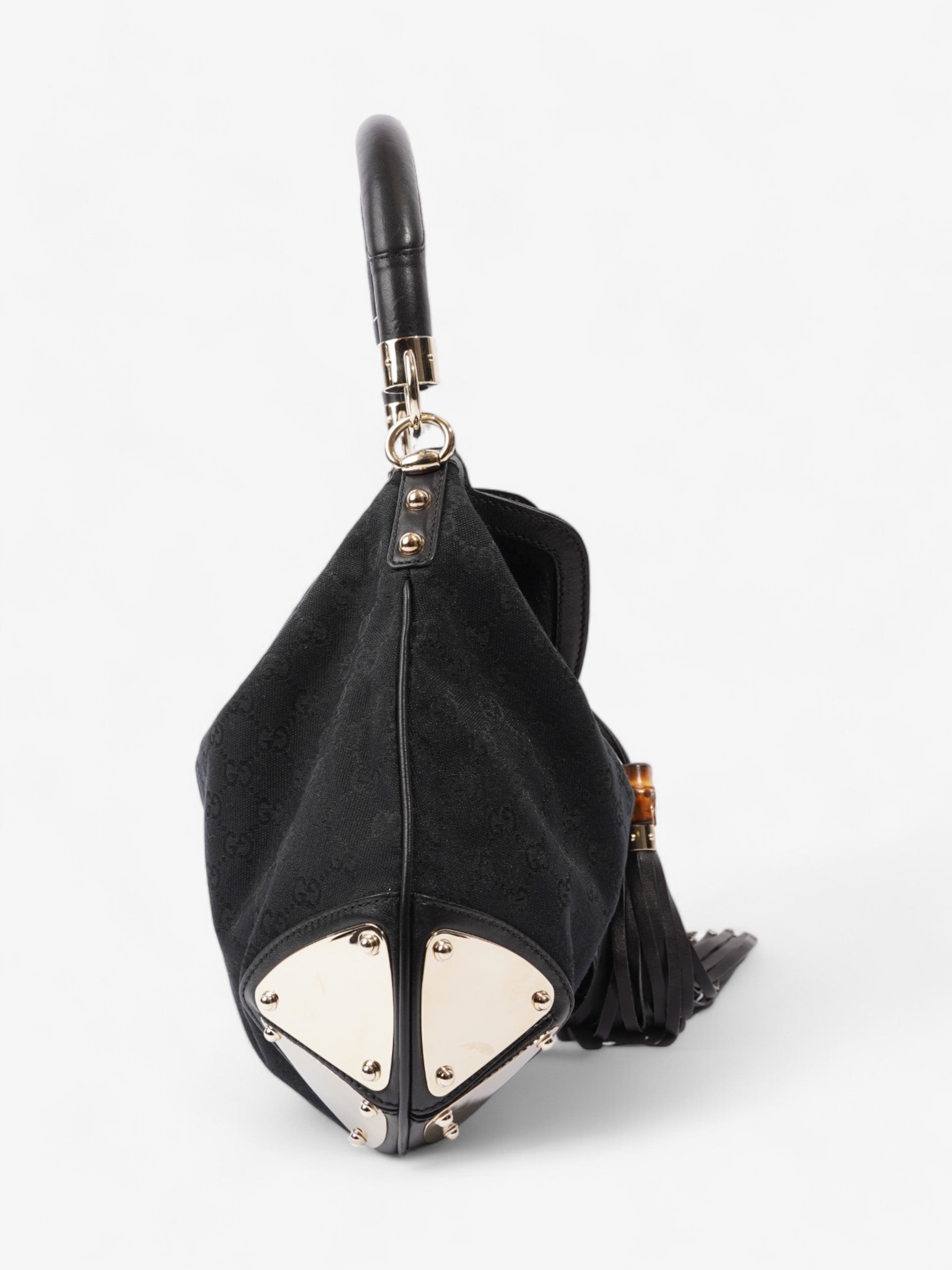 Gucci Indy Hobo Black Canvas