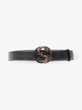 Gucci Blondie Wide Belt Black Leather 105cm / 42"
