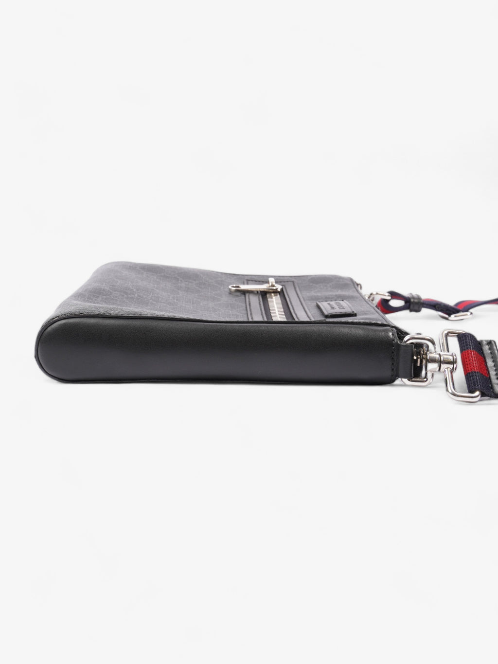Gucci GG Web Messenger Bag Black / Red / Blue Canvas